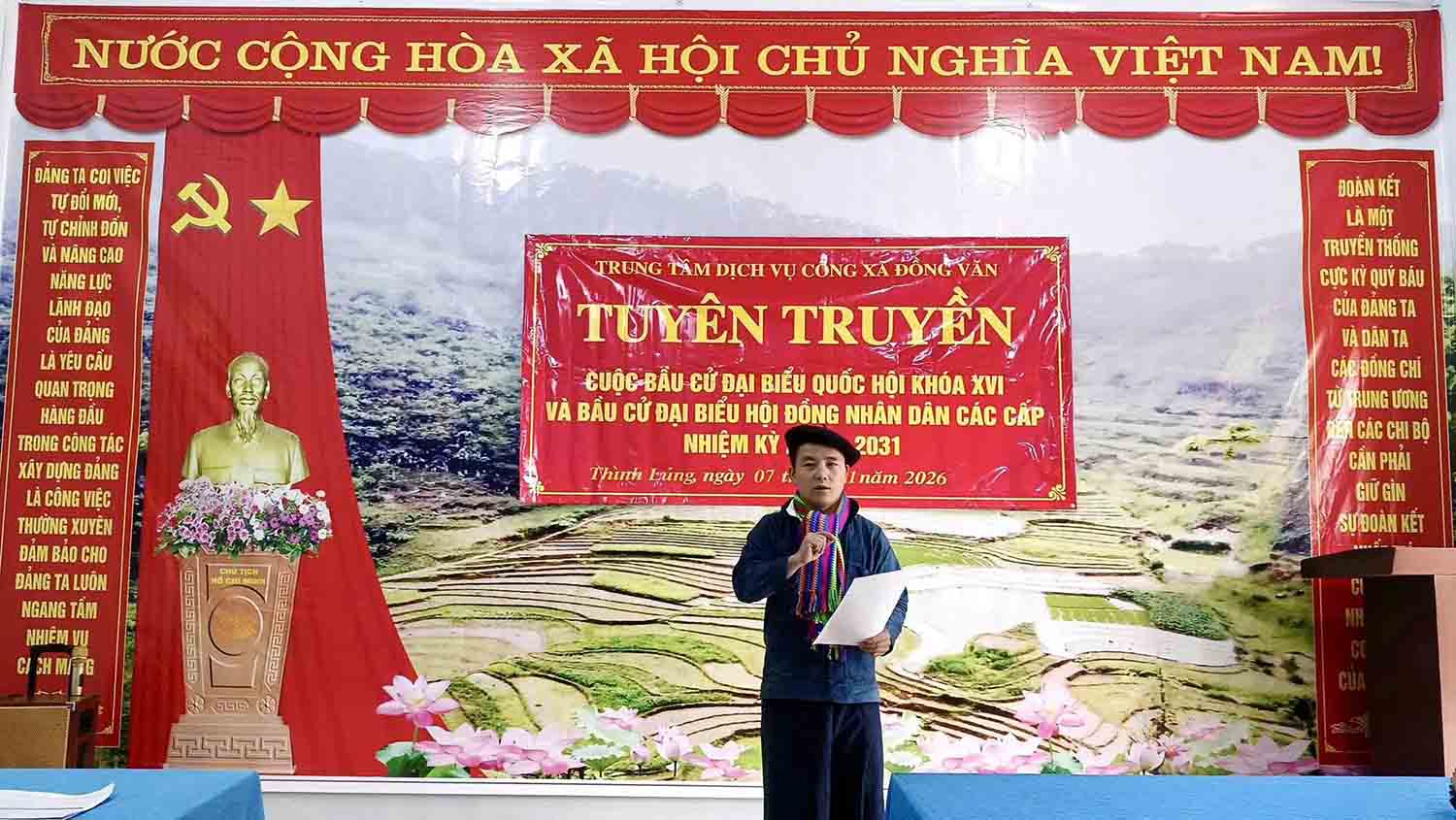 Propaganda work on the election of National Assembly Deputies of the XVI term and People's Council deputies at all levels in Tuyen Quang is being actively implemented. Photo: Duong Tham.