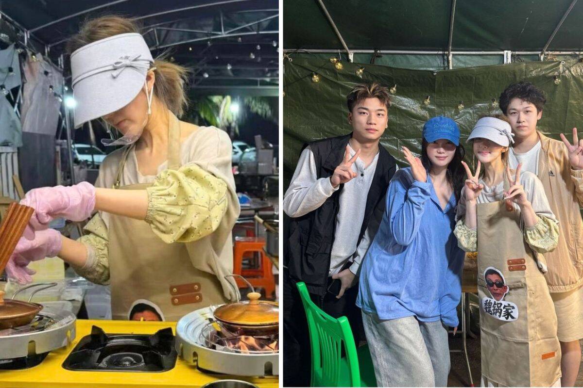 Trieu Lo Tu duoc bat gap di ban hang rong. Anh: cat tu video