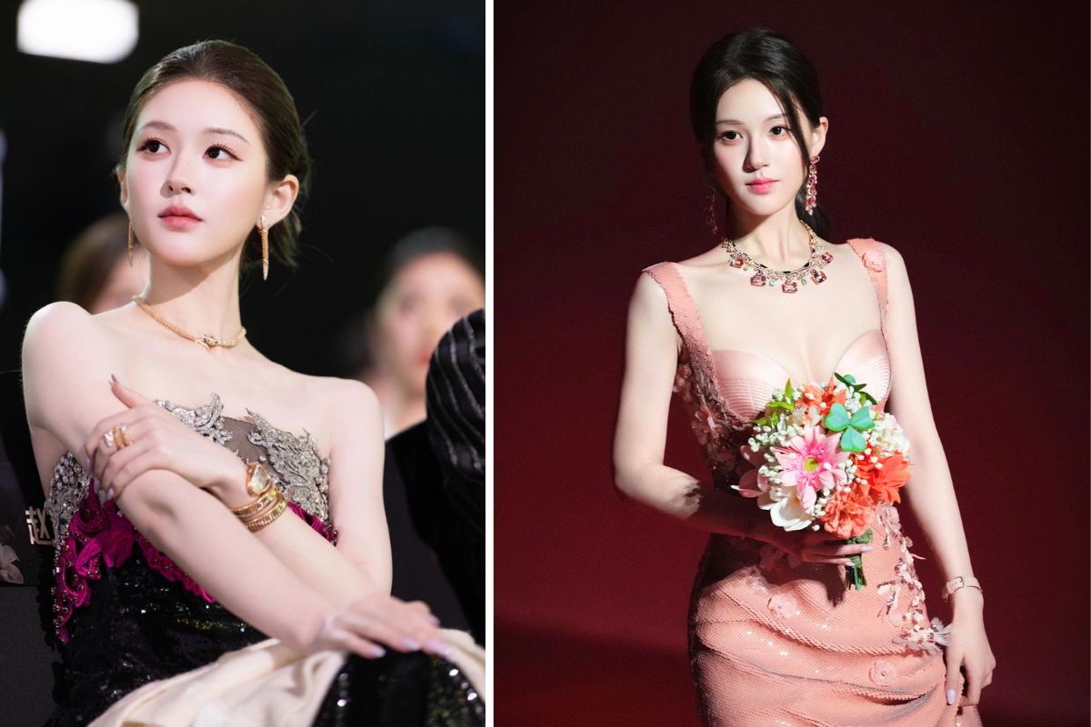 Trieu Lo Tu la nghe si chiem vi tri trung tam o su kien “Tinh quang dai thuong” cuoi nam 2025 cua Tencent. Anh: Xinhua