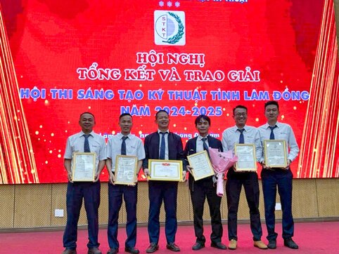 Dai Ninh Hydropower Trade Union unleashes the movement "Good labor, creative labor". Photo: Duc Lam