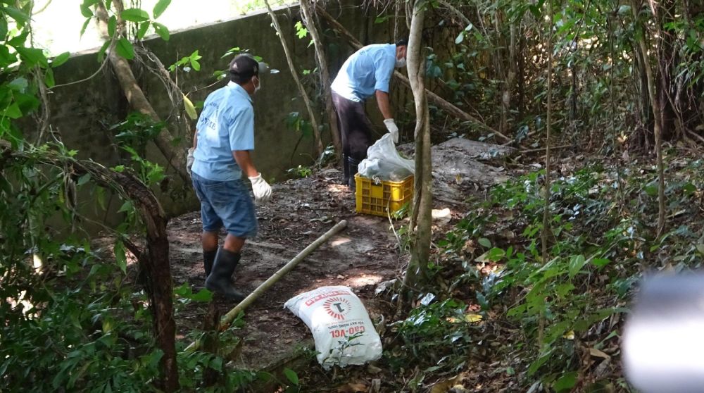 Functional forces carry out destruction work. Photo: Nghia Hoan