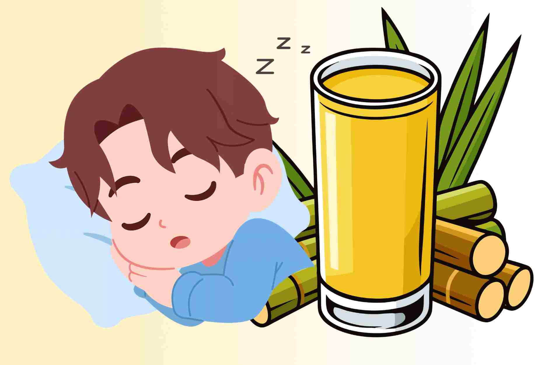 Increased cold air, suggesting sugarcane drinks to help warm the body, easy to sleep