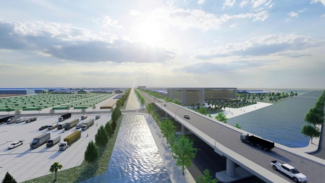 Hai Phong tambien ha completado la aprobacion de la planificacion de la subzona industrial del aeropuerto de Tien Lang. Foto: Ciudad de Hai Phong