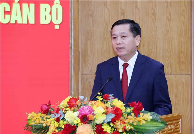 Comrade Nguyen Long Hai, Alternate Member of the Party Central Committee, Standing Deputy Secretary of the Party Committee of Central Party Agencies. Photo: VNA