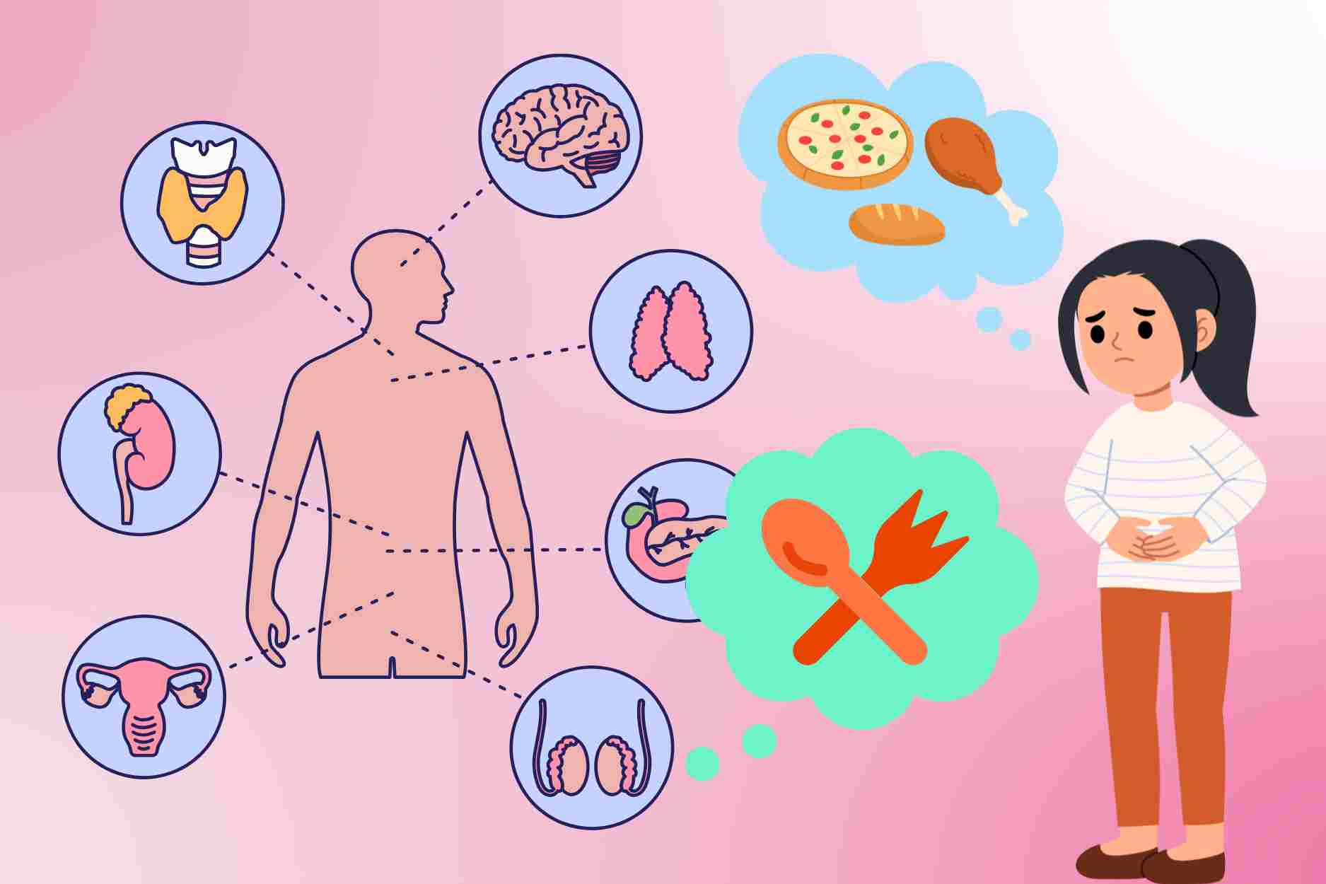 Hormonal imbalance increases feelings of hunger at night