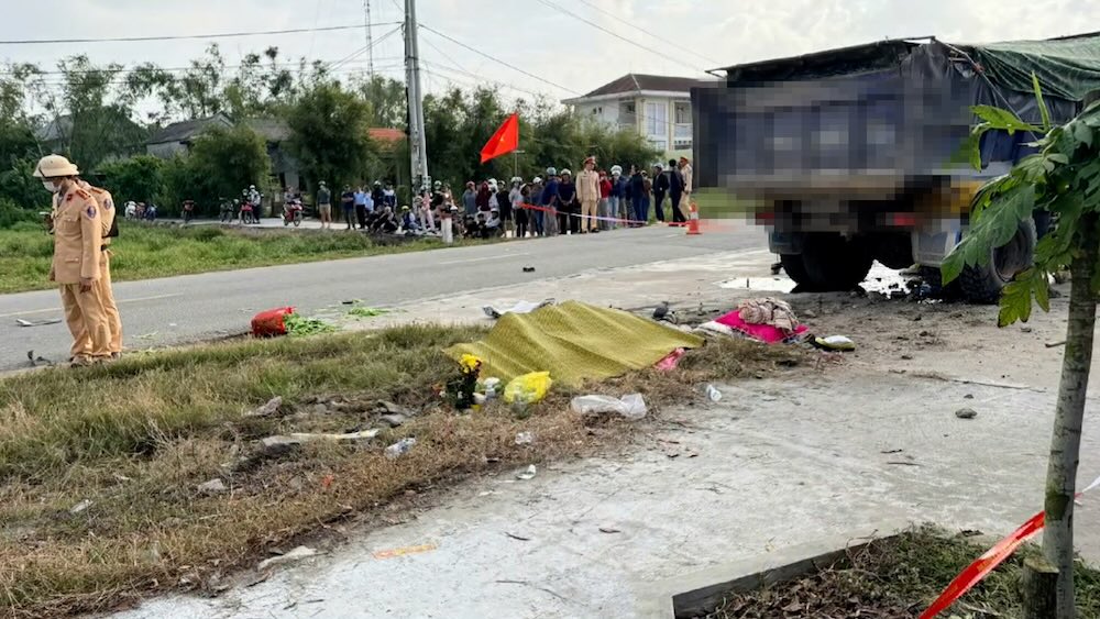 Accident scene. Photo: Nhat Hoang