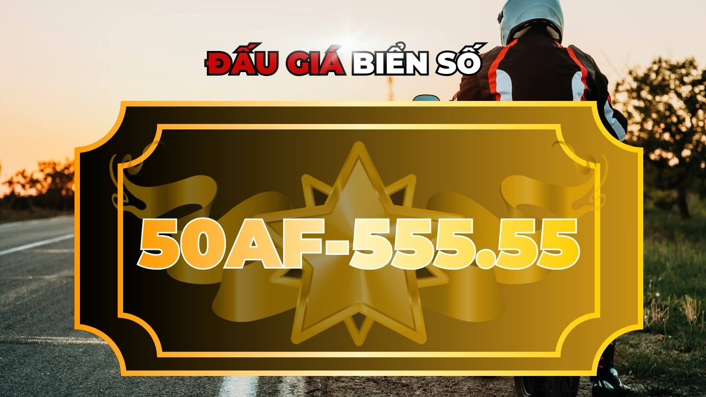 La plaque d'immatriculation 50AF-555.55 participe officiellement a la vente aux encheres de plaques d'immatriculation le 22 janvier