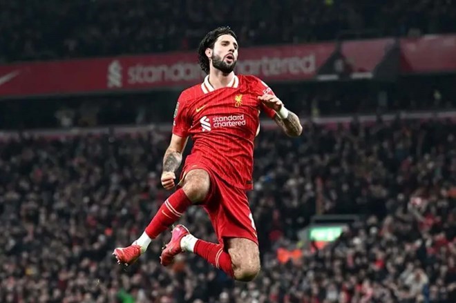 Dominik Szoboszlai a pris la parole au moment ou Liverpool avait le plus besoin de lui.  Photo : AFP