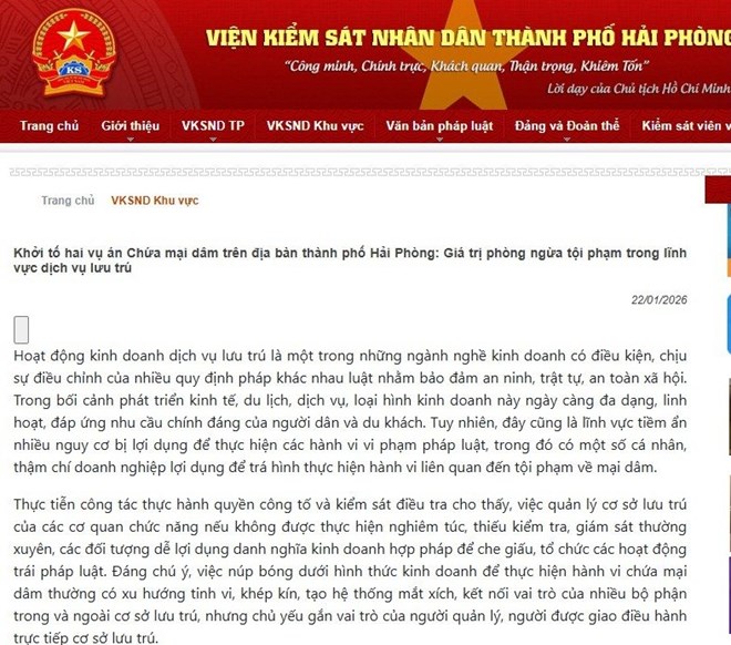 Lễ tân khách sạn ở Hải Phòng điều hành đường dây mại dâm qua mạng xã hội