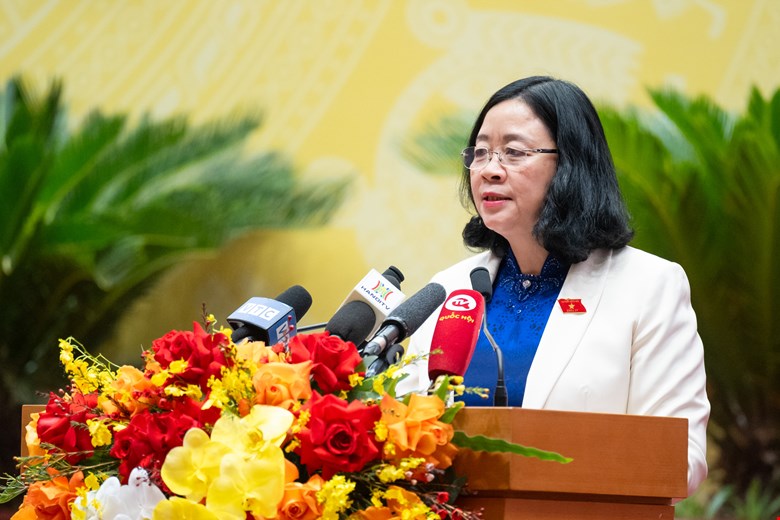 Dong chi Bui Thi Minh Hoai. Anh: Pham Dong