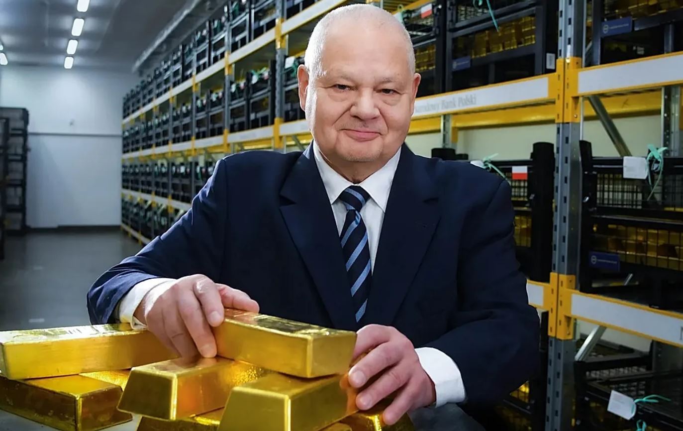 President of the Bank of Poland (NBP) Adam Glapiński said that Poland's gold reserves reached about 550 tons. Photo: NBP