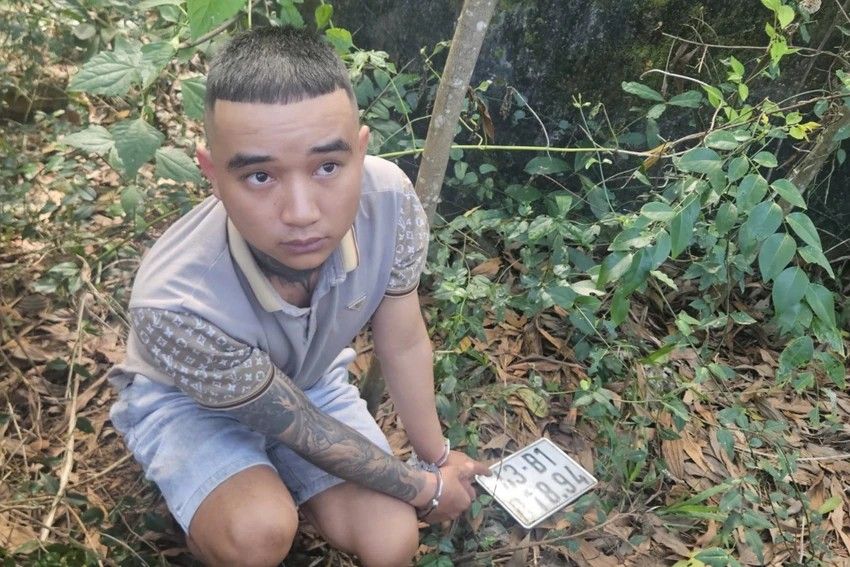 Da Nang poursuit et arrete provisoirement un suspect de vol a l'arrache dans une bijouterie. Photo: CACC