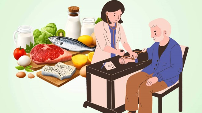 The habit of using cooked food at home is good for controlling blood pressure. Graphics: Nhu Ha