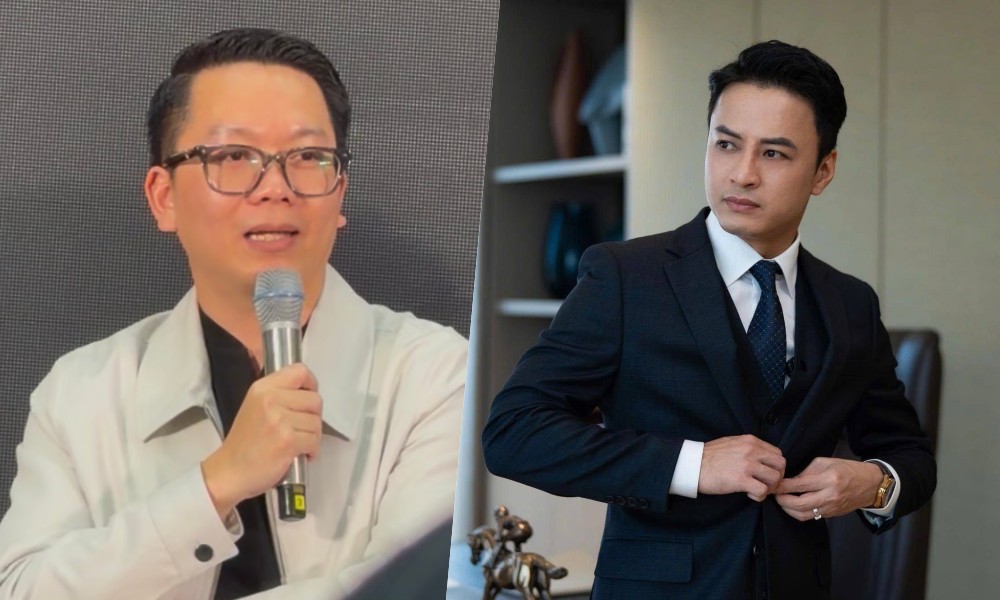 Director Bui Tien Huy talks about actor Hong Dang. Photo: Cut from video