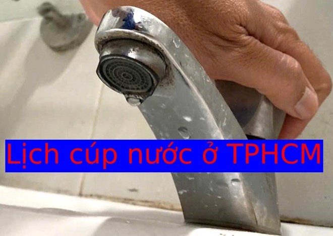 Lịch cúp nước ở TPHCM ngày 23.1