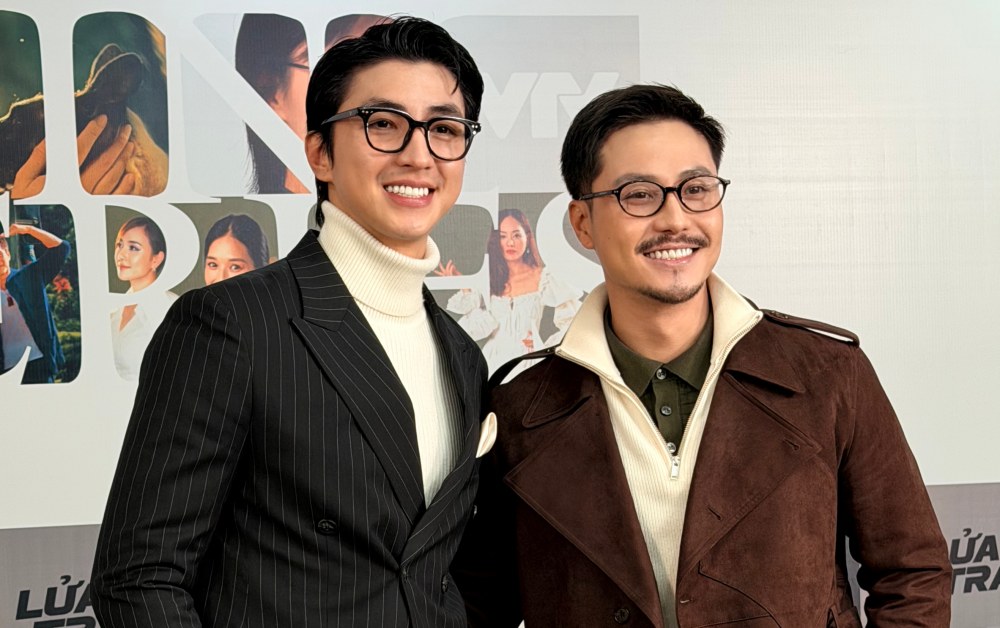 Les acteurs Binh An et Thanh Son sont des amis proches dans le film. Photo de : Minh Trang