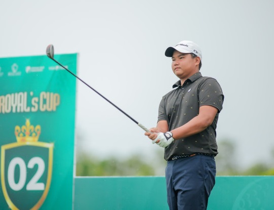 Tran The Bao is one of the golfers who will be noticed by experts for his performance in Ninh Binh. Photo: VGA