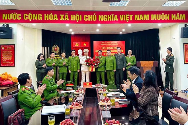 Công an Hà Nội công bố quyết định về công tác cán bộ