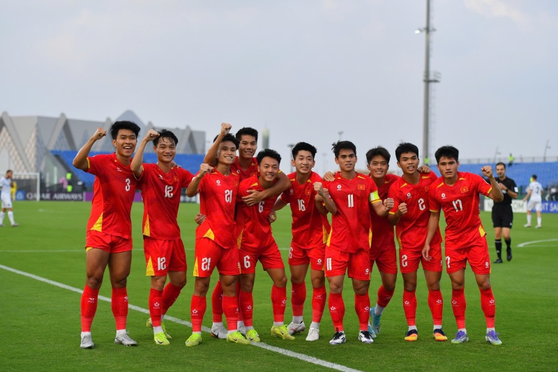 Le Vietnam U23 rencontre la Coree du Sud U23 lors du match pour la 3e place du Championnat d'Asie U23 2026. Photo: AFC