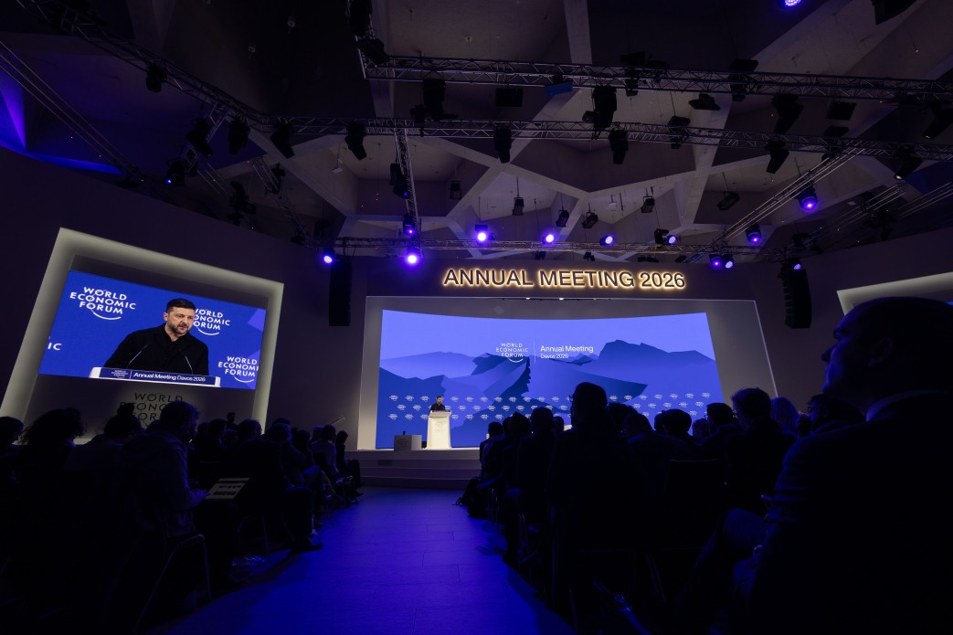 President Zelensky said in Davos that Russia, Ukraine, and the US are expected to have a trilateral meeting in the UAE. Photo: Office of the President of Ukraine