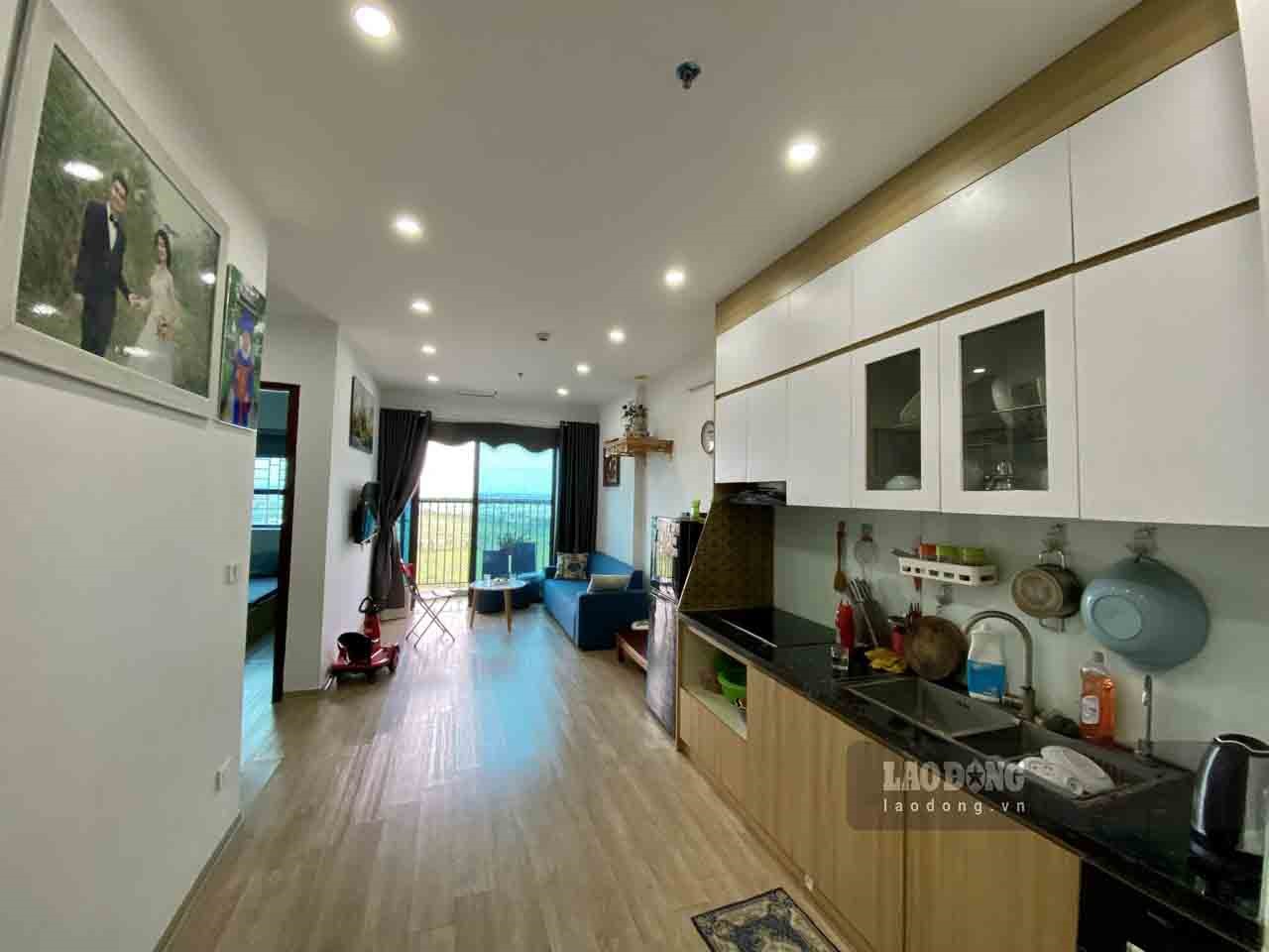 Inside an apartment at the Lan Hung social housing project (Bac Ninh). Photo: Van Truong