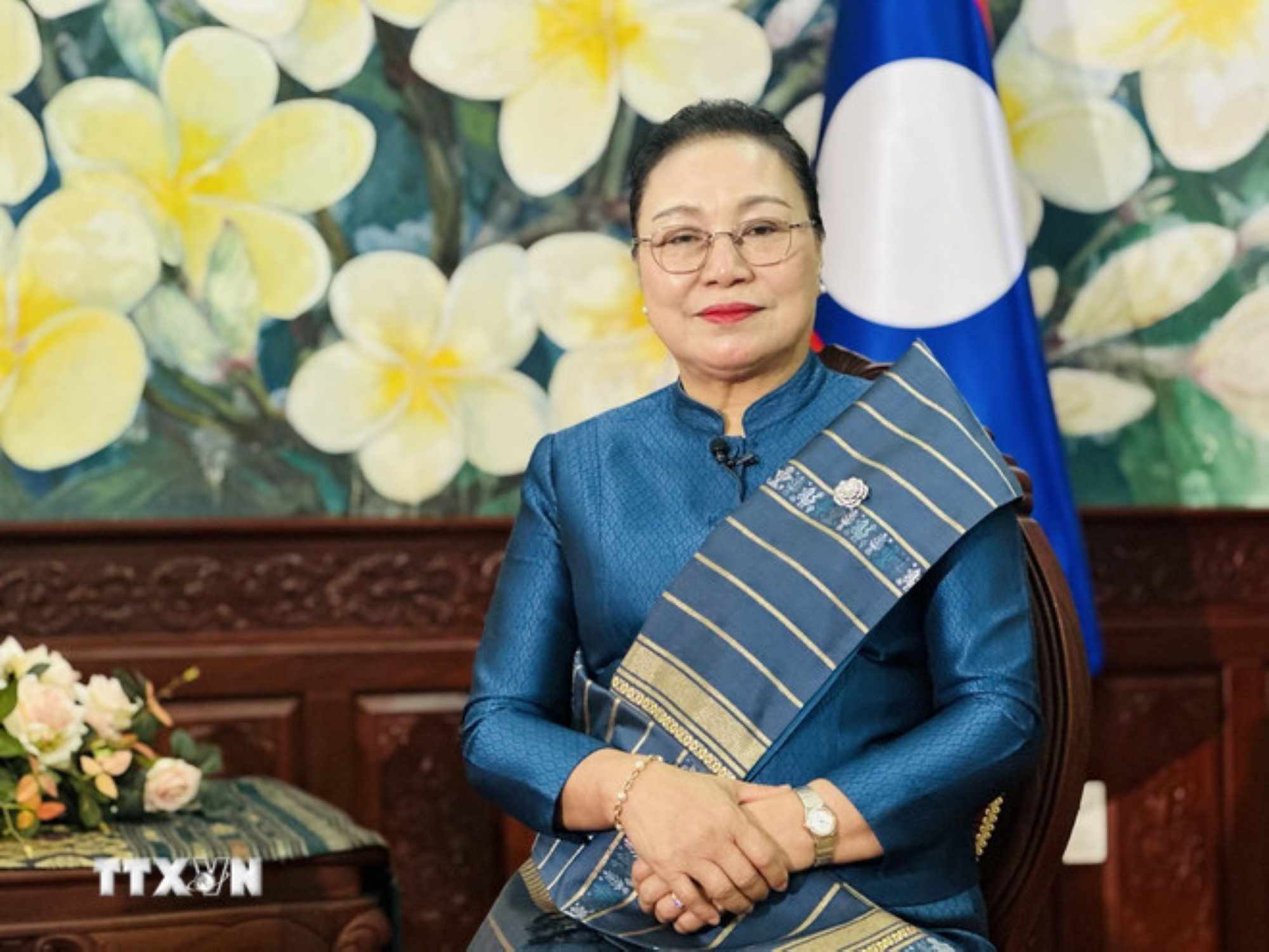 Dai su Lao tai Viet Nam Khamphao Ernthavanh. Anh: TTXVN