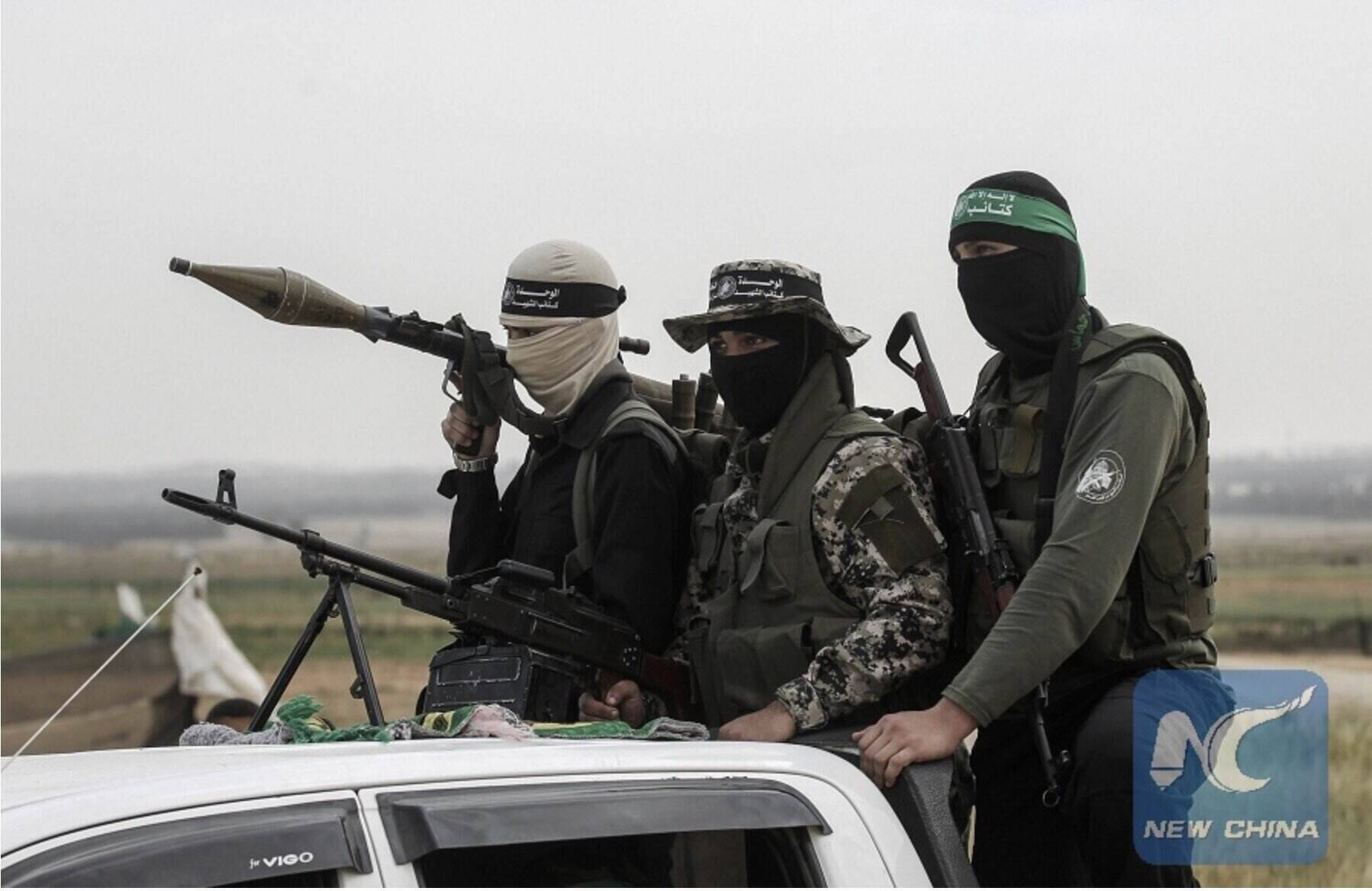 Some members of Hamas. Photo: Xinhua
