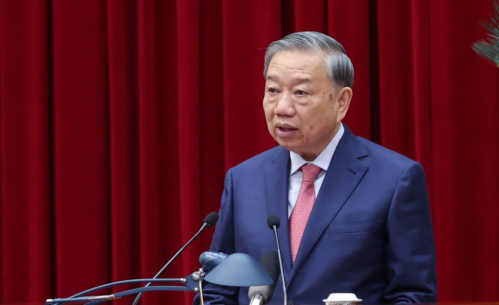 Comrade To Lam was elected by the 14th Party Central Committee as General Secretary of the 14th Party Central Committee. Photo: Nhat Bac