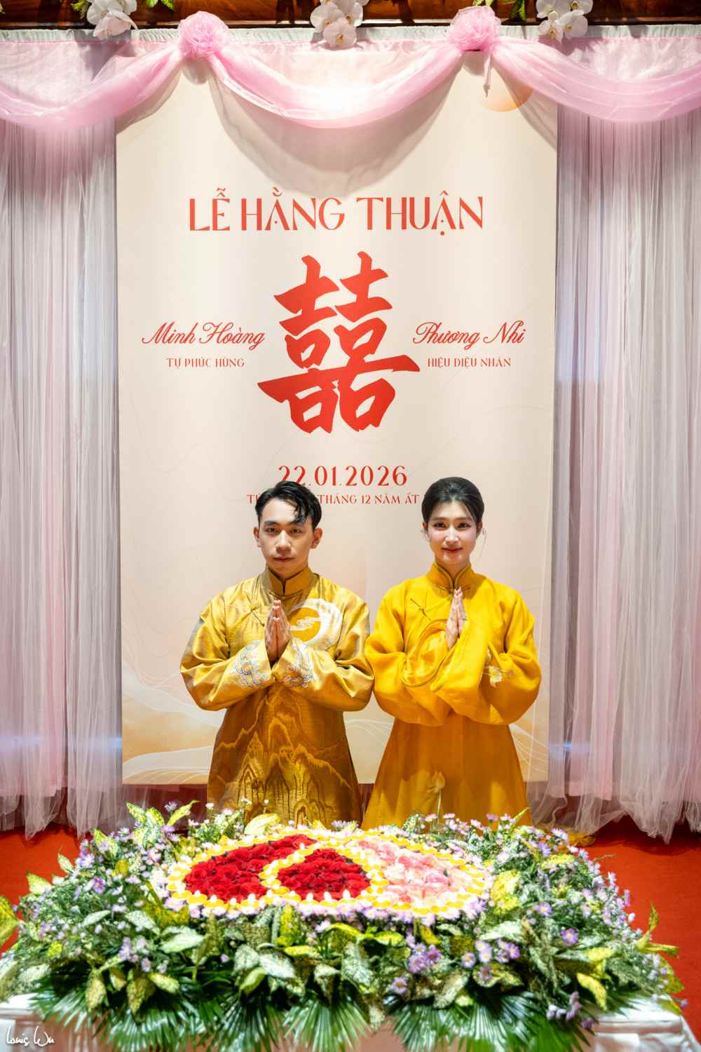 Truoc khi to chuc dam cuoi, A hau Phuong Nhi da to chuc an hoi vao dau nam 2025. Anh: Louis Wu.