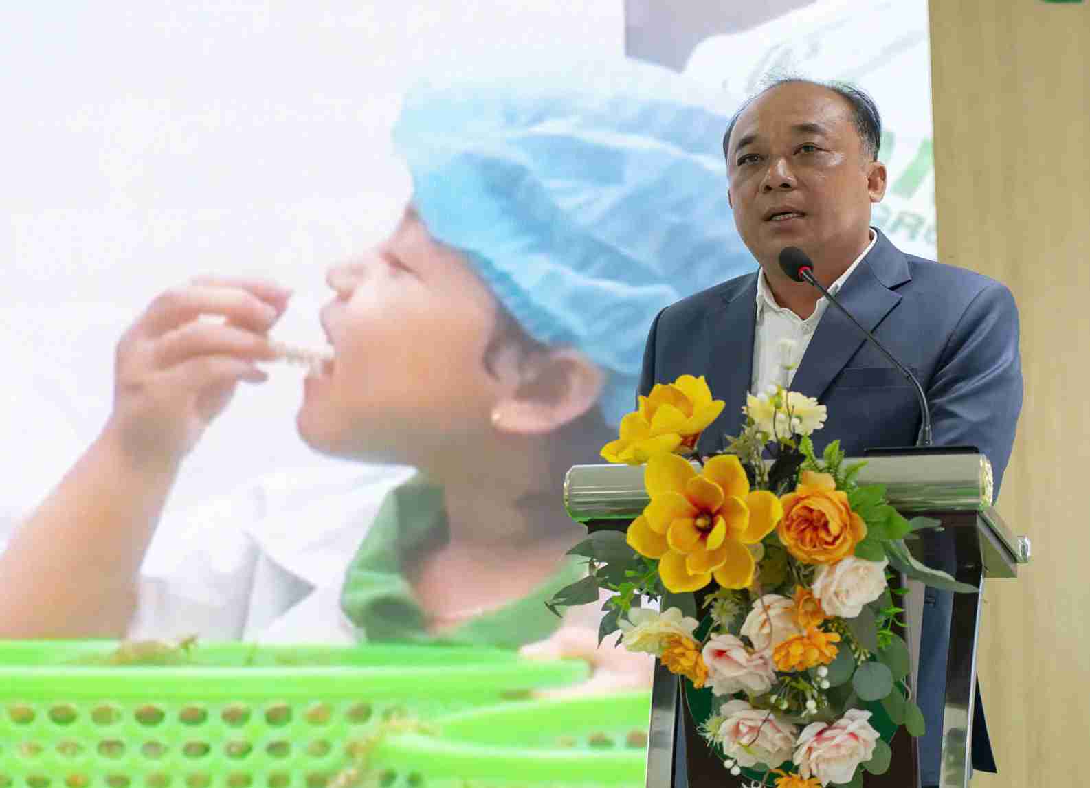 Ong Nguyen Quang Duy - dai dien Cong ty CP DTFOOD Khanh Hoa. Anh: Huu Long 