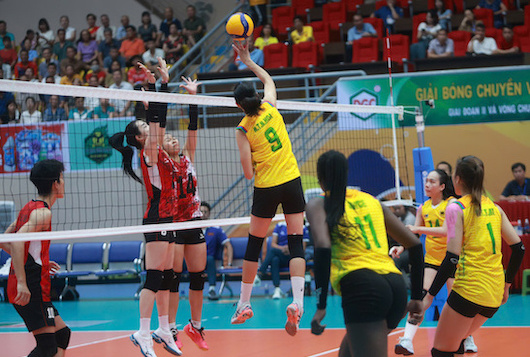 The national volleyball tournament is a playground for athletes to accumulate expertise. Photo: VFV