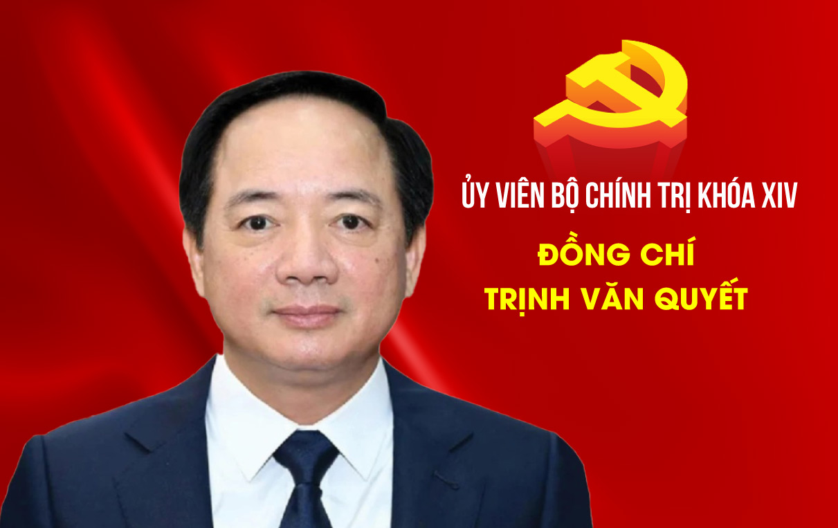 찐반꾸엣 동지 - 중앙선전교육민운위원회 위원장 - 은 제14차 중앙집행위원회 정치국 위원으로 선출되었습니다. 사진: 노동