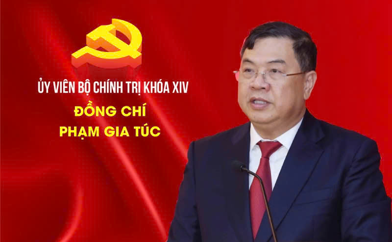Comrade Pham Gia Tuc was elected as a member of the Politburo of the 14th Central Executive Committee. Photo: Lao Dong