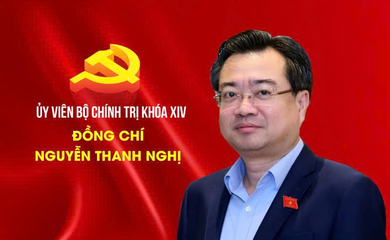 The 14th Central Committee of the Party elected Comrade Nguyen Thanh Nghi as a member of the Politburo of the 14th Central Committee. Photo: Hai Nguyen