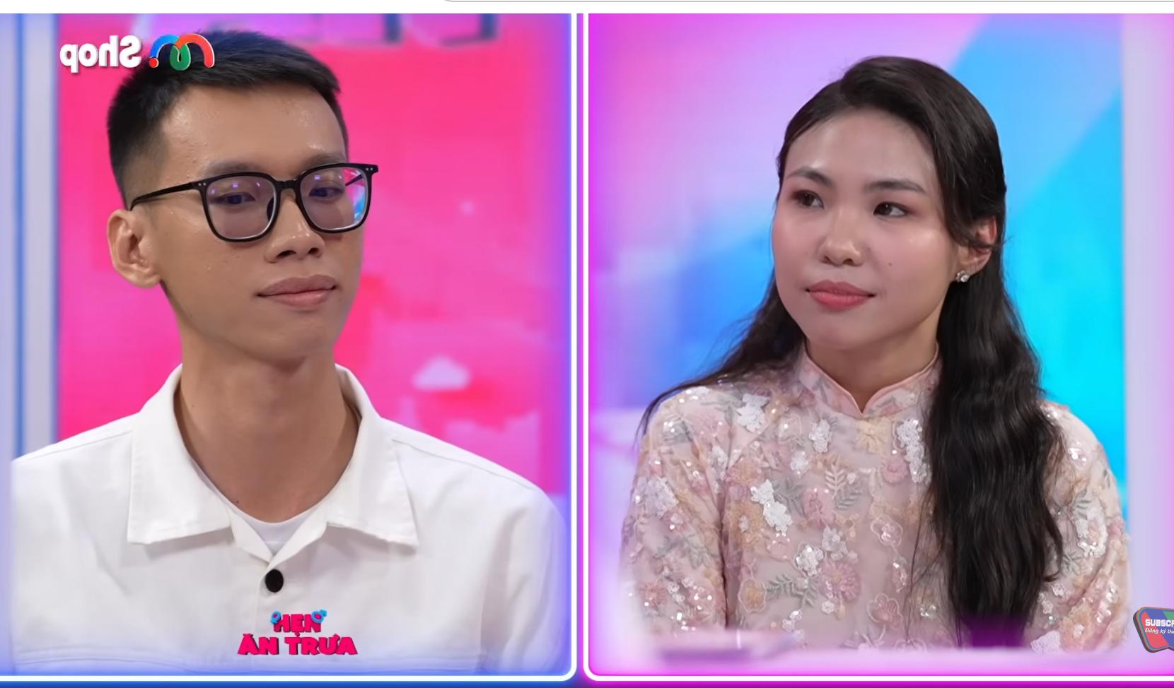 The girl and the male engineer participate in the dating show. Photo: MCV Unit