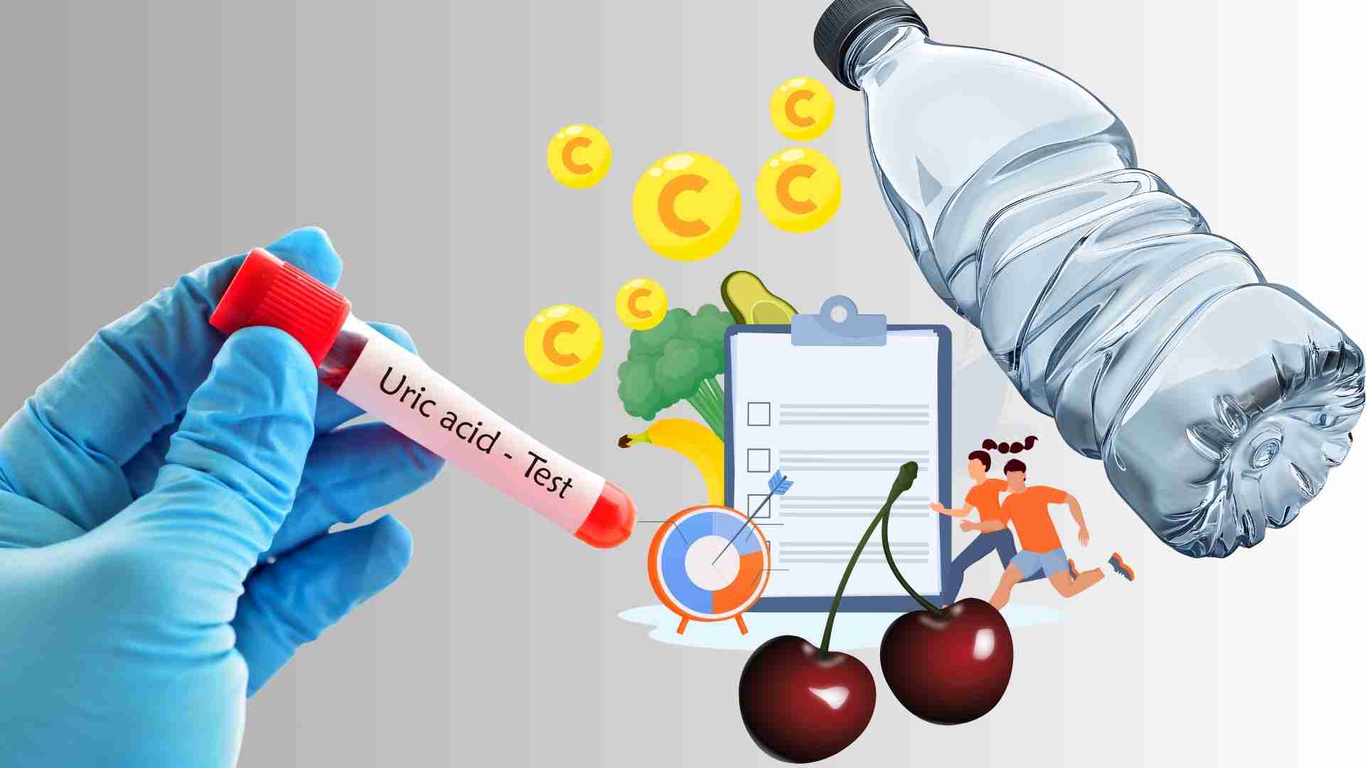 Simple habits help reduce the risk of increased uric acid. Graphics: Ha May