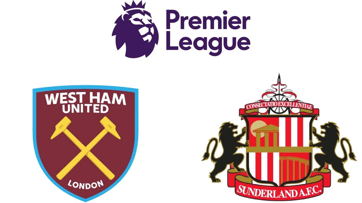 West Ham - Commentaire de football de Sunderland en Premier League.  Graphisme : Dieu Anh