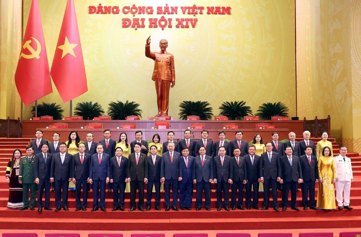 Doan dai bieu Dang bo tinh Khanh Hoa tai Dai hoi Dang lan thu XIV. Anh: Xuan Thanh