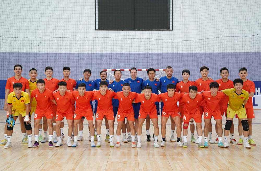 Vietnam futsal team finalizes the list of 14 players for the 2026 Asian Futsal Championship finals. Photo: VFF