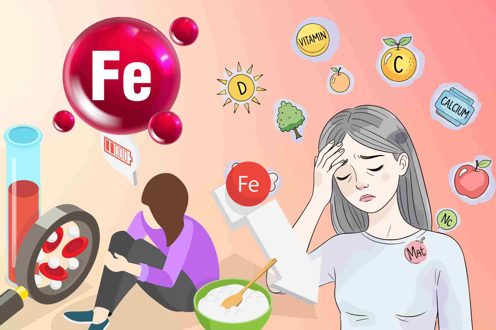 9 signes de carence en fer dans le corps que les femmes ignorent facilement. Graphique: Thien Nhan