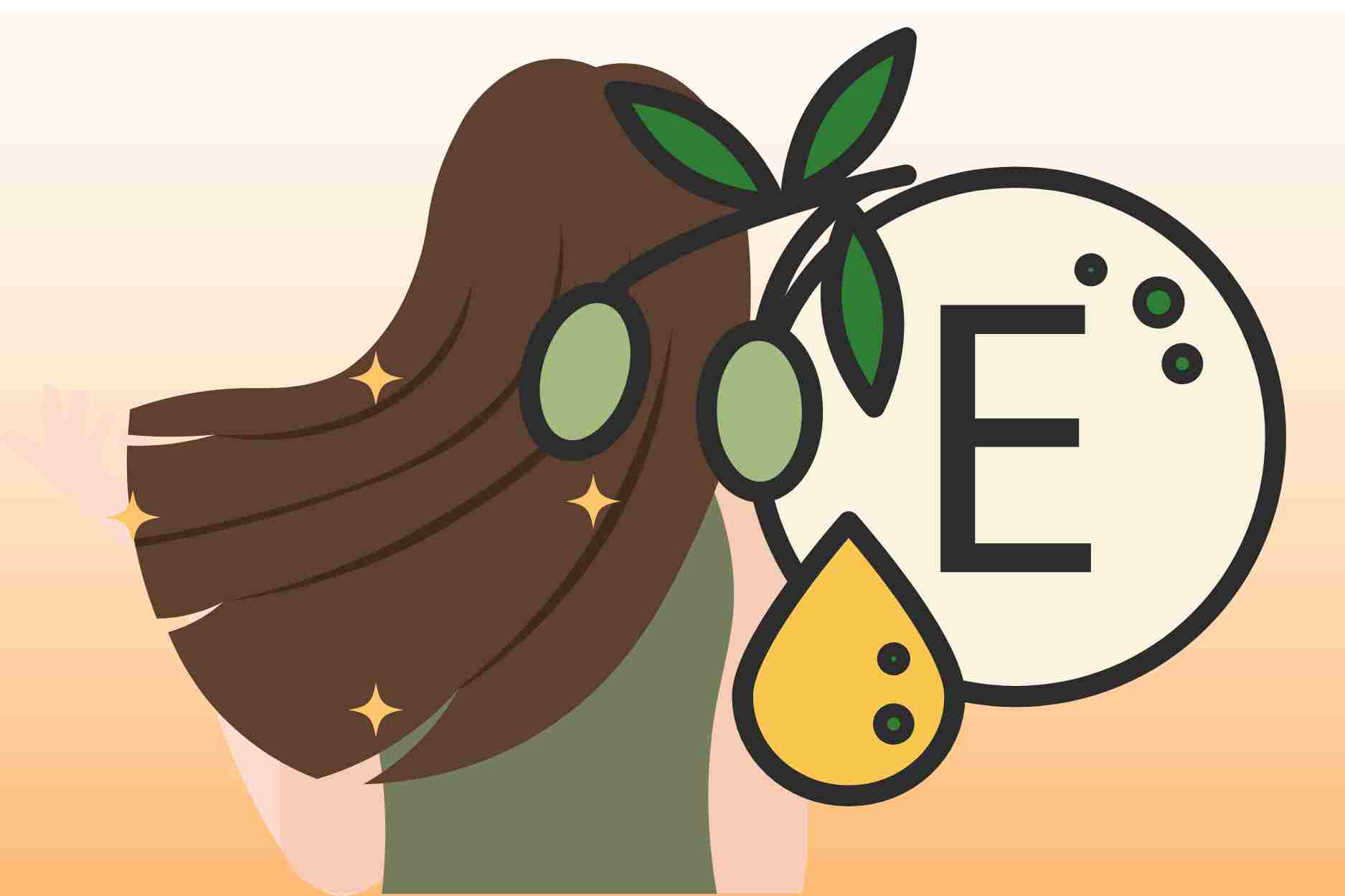 Benefits and notes to know when moisturizing hair with vitamin E. Graphics: Cat Tien