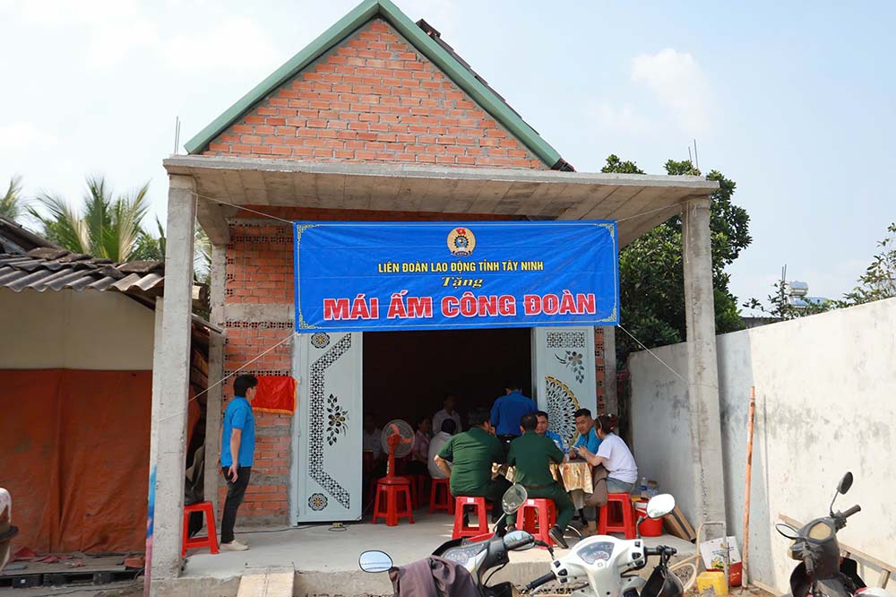 Can nha “Mai am Cong doan” cua chi Chi co kinh phi xay dung 180 trieu dong. Anh: Thanh Vu