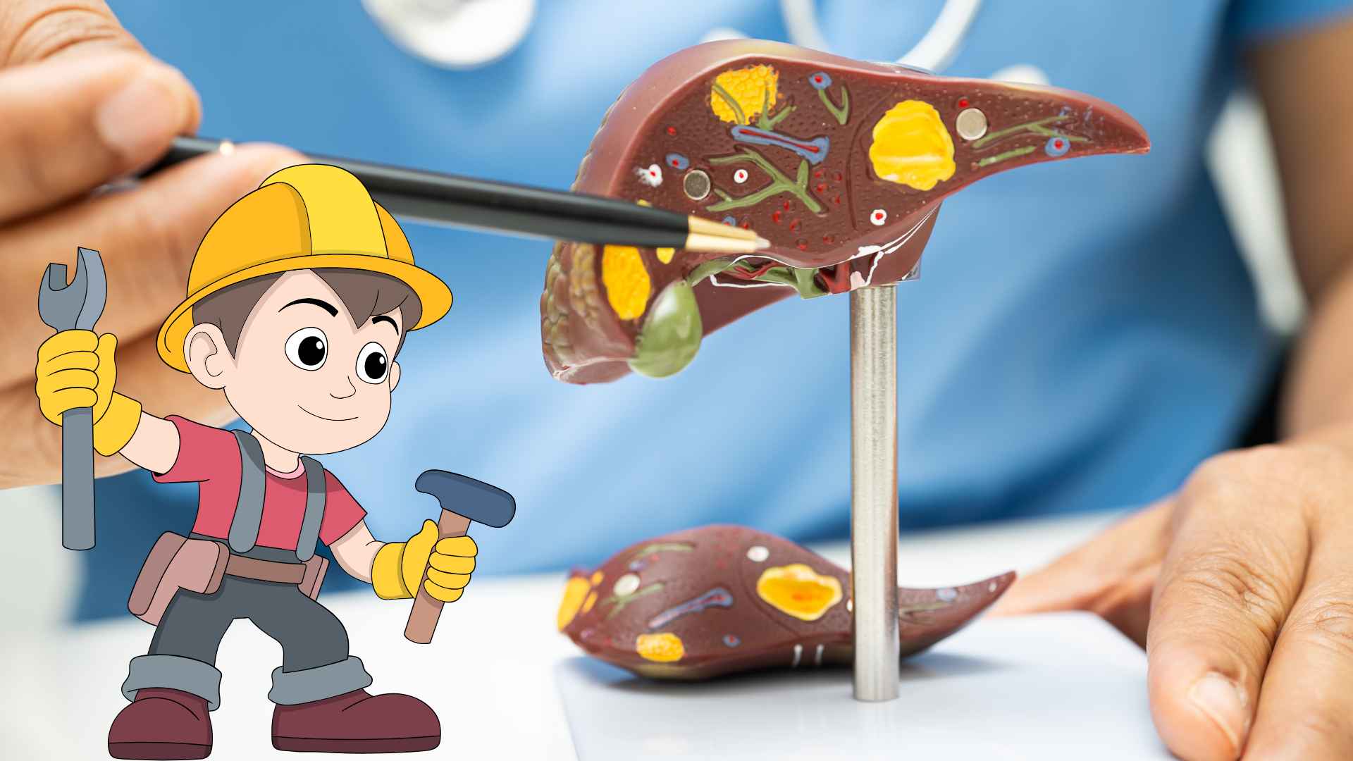 Fatty liver is not caused by alcohol and beer, so adjust nutrition, prioritize healthy foods. Graphic photo: Huong Son