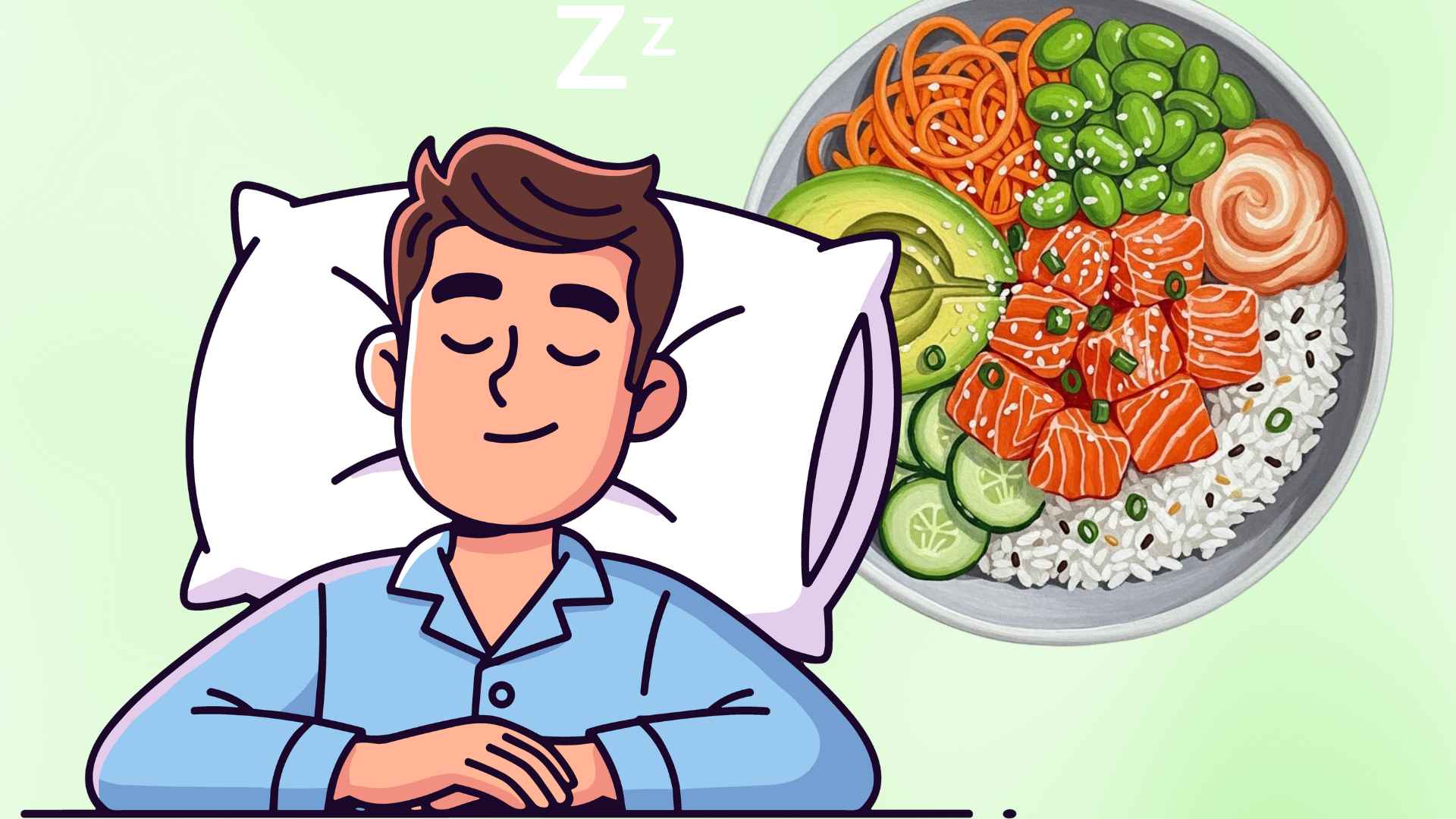 Protein and vegetable-rich lunch suggestions to help people who have difficulty sleeping sleep better