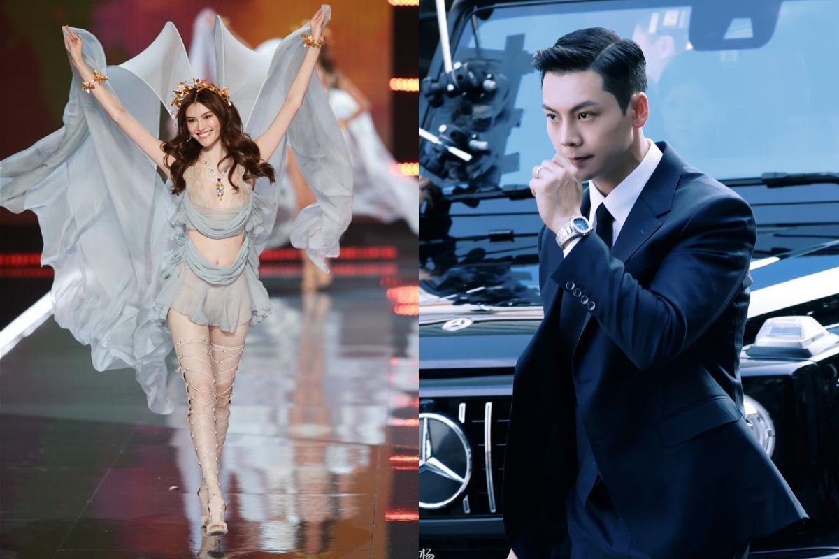 Ha Tue va Tran Vy Dinh hen ho nhieu nam nhung khong con khai. Anh: Xinhua