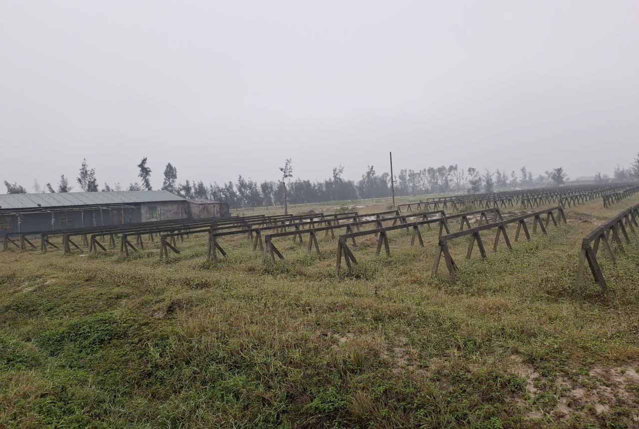 Dự án Nông nghiệp công nghệ cao FLC ở xã Đồng Tiến đã bỏ hoang nhiều năm gây lãng phí đất. Ảnh: Trần Tuấn.