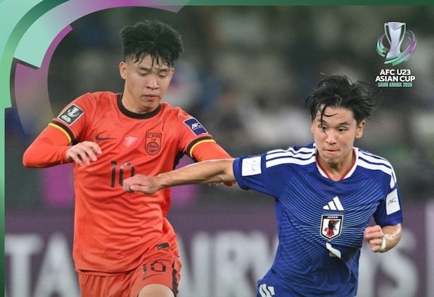 U23 중국과 U23 일본, 2026 AFC U-23 챔피언십 결승전에서 만나다. 사진; AFC