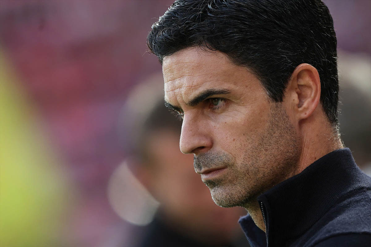 Mikel Arteta rat than trong va khiem ton truoc them dai chien voi Man United. Anh: AFP