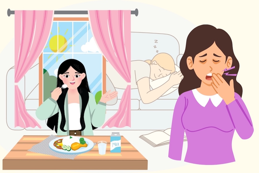 Why is it easy to fall asleep sitting still after breakfast?