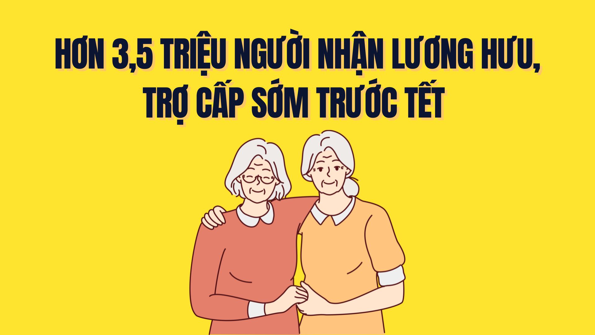 More than 3.5 million people receive pensions and allowances early before Tet. Graphics: Tra My